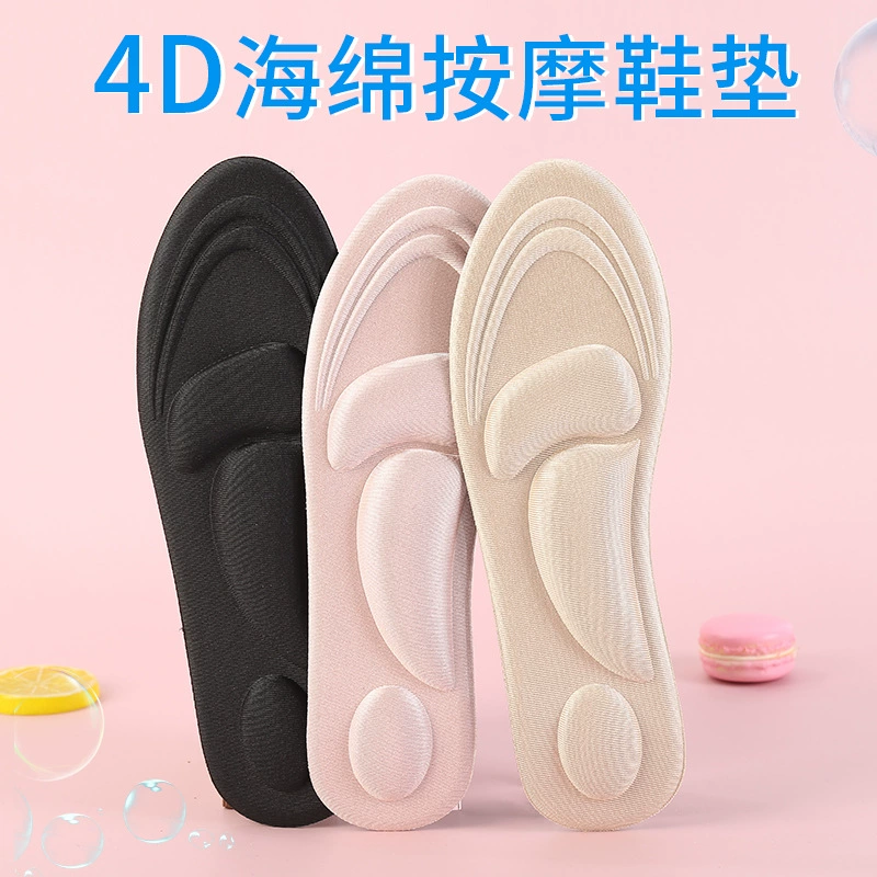Женская летняя дышащая мягкая подошва, удобный впитывающий пот дезодорант, массажный противоболевой амортизирующий холст на высоком каблуке с тонкими кроссовками