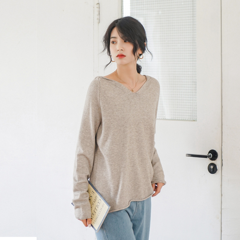 实拍秋冬超火cec长袖卫衣女潮ins慵懒风连帽针织衫帽衫女薄款宽松|ms