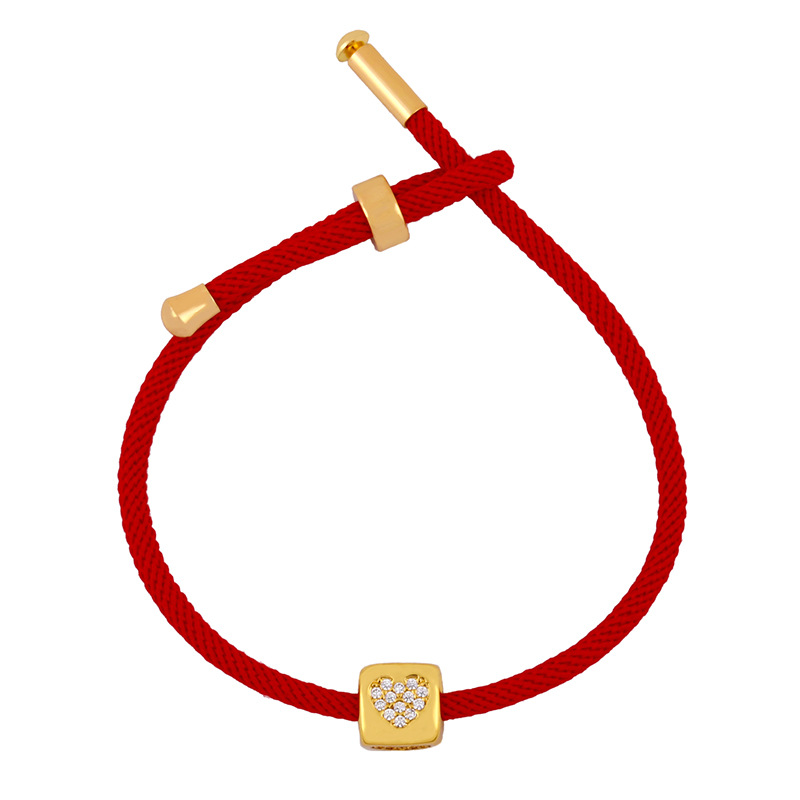 Bracelet neues Produkt auf den Markt gebracht rotes Seil Armband 26 Buchstaben Armband ins Wind Paar Armband Armband brc32picture25