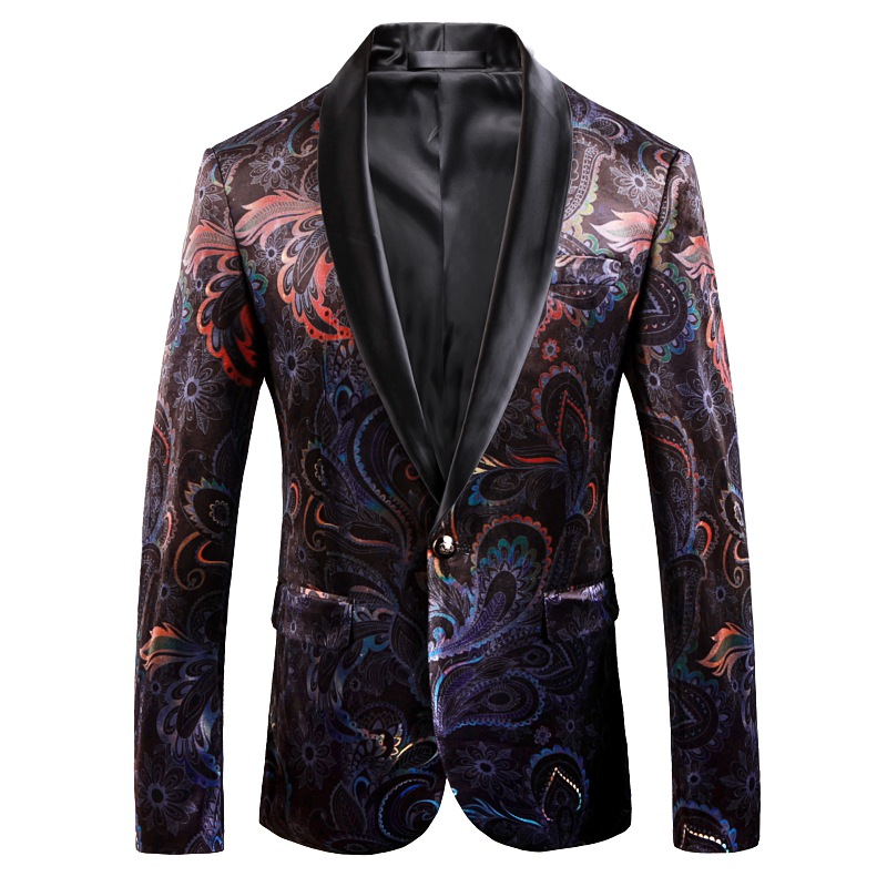 2020 Europe and America[Large-scale cross-border]Suit coat Digital Printing D219-9008