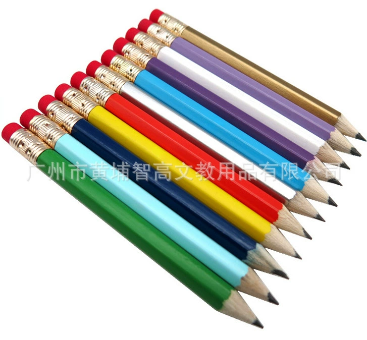 Оптовая 4-дюймовый короткий Карандаш Гольф карандаш шестиугольной Rod отель продвижение студент карандаш