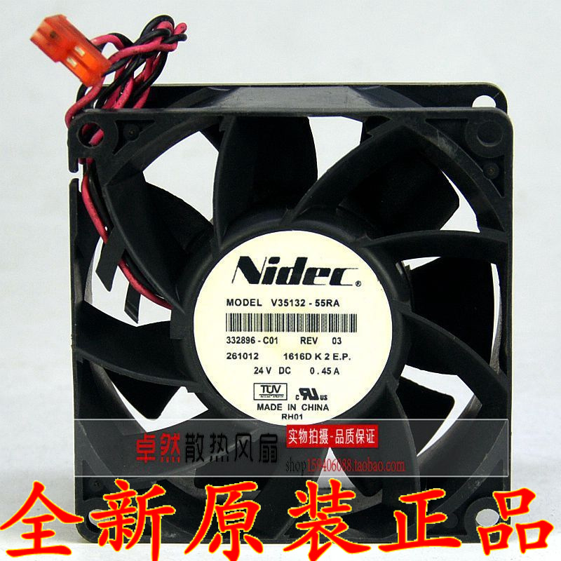 V35132-55RA 原装日本NIDEC 24V 0.45A 80*80*38大风量变频器风扇