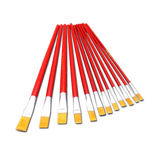 Red rod oil paint pen nylon hair water chalk row pen set acrylic painting painted pen brush art preschool education water pen