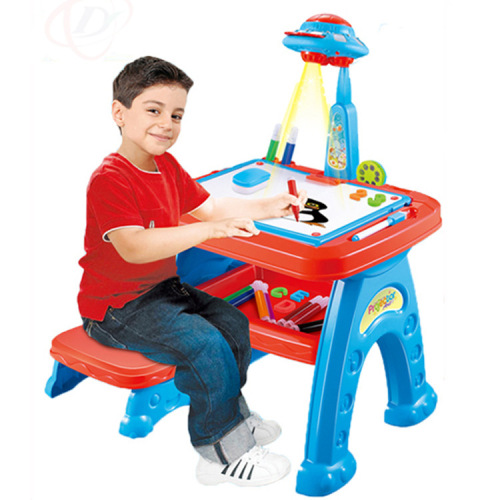 Children's projection graffiti drawing board learning desk multifunctional writing board drawing board baby toys drop shipping