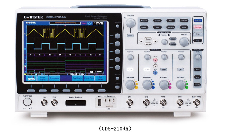 固纬GDS-2202A双通道 200MHz 固纬GDS-2000A系列数字存储示波器