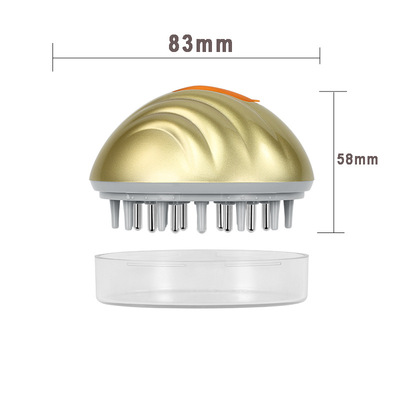 頭皮上藥器批發金色頭皮上藥美發梳頭皮清潔按摩發刷工廠批發