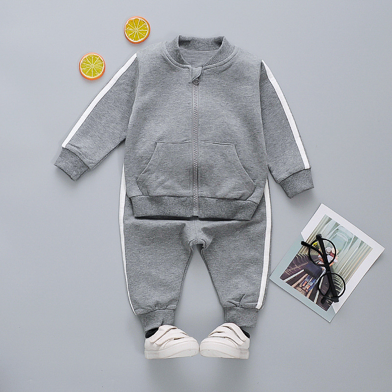 Regular Fit Fit Type Solid Color Pattern Spring, Autumn Season Casual Solid Color Cotton Boys Clothing Sets