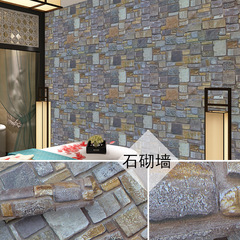 自粘牆紙牆貼自貼壁紙磚紋系列理髮店門面燒烤裝修工裝翻新代發