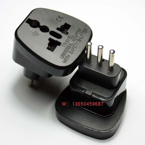 Embedded Italian plug converter Italy travel power adapter Uruguay large panel conversion