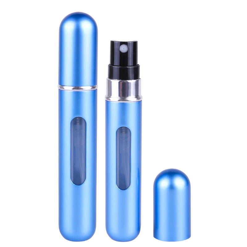 8ml de perfume sub-botella de llenado inferior redonda botella de spray de lápiz labial portátil de viaje Ciclo de alta gama