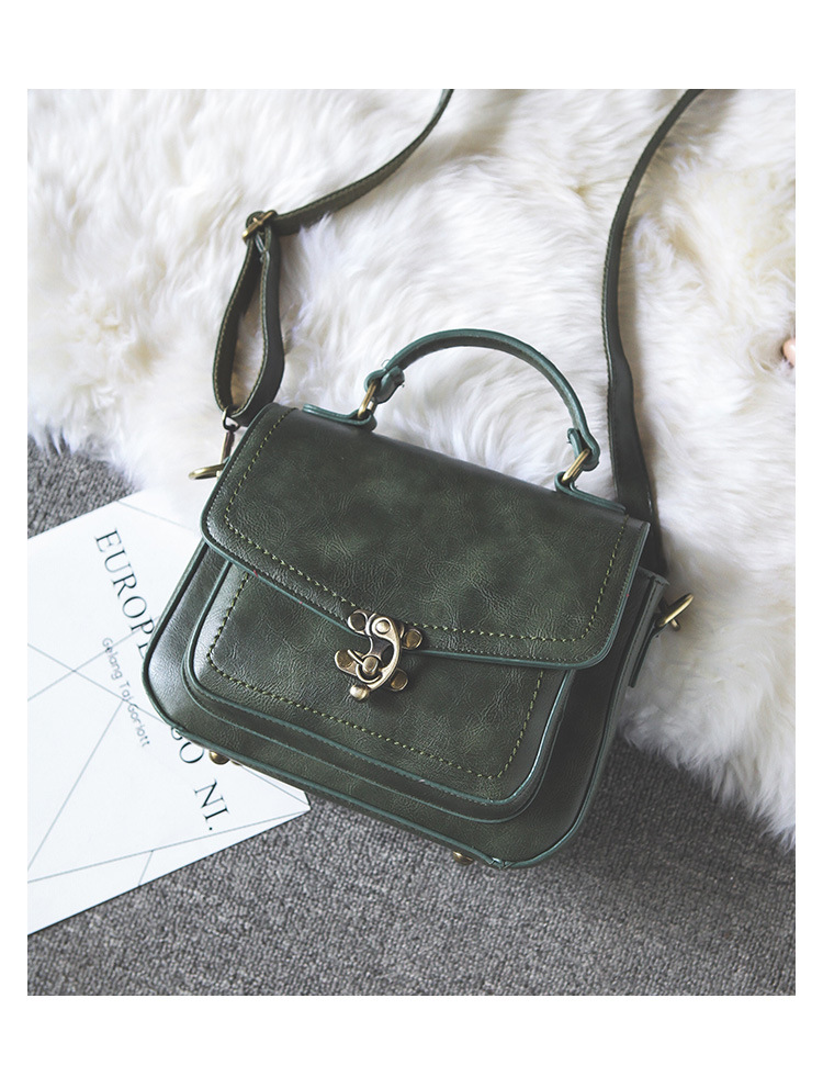 2024 neue kleine quadratische Tasche Retro-Stil Handtasche PU-Leder Retro Lock Schnalle beliebte Mode vielseitige Damentasche minimalistische kleine Tasche_voghion.com