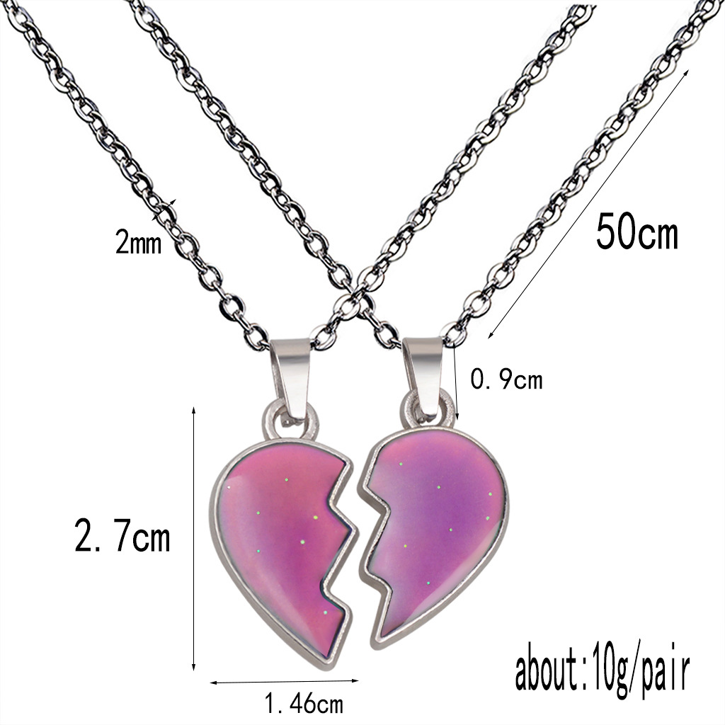 Angel Wings Color Changing Stainless Steel Necklace display picture 19
