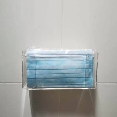 西餐厅一次性手套分配器 复工口罩手套分配器 亚克力口罩收纳盒|ms