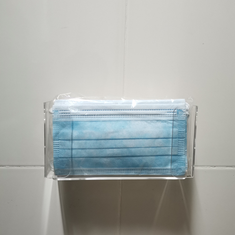 西餐厅一次性手套分配器 复工口罩手套分配器 亚克力口罩收纳盒|ms