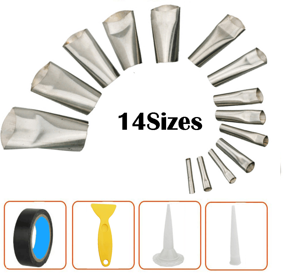 工具套件18件套填缝喷嘴涂抹器厨房浴室窗户瓷砖缝可重复填缝整理