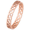 Tide, fashionable small design golden ring heart shaped stainless steel, pink gold, internet celebrity