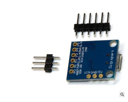 Синяя отладочная плата Micro USB на базе Attiny85