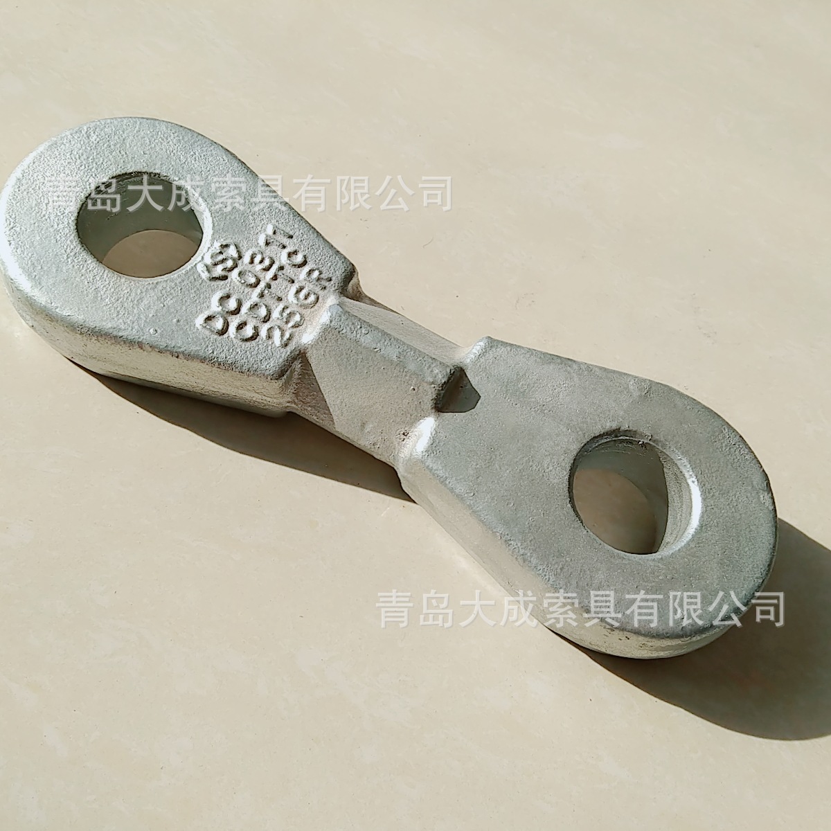 现货模锻双向连接板 大型机械连接板 青岛索具金具双孔连接板