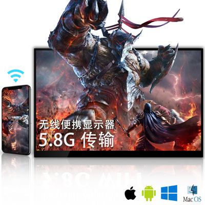 便携显示器15.6英寸1080P触摸HDR支持手机电脑PS4/Switch扩展屏|ru