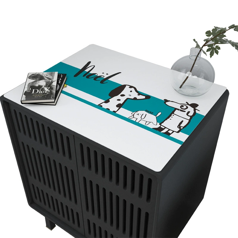 Waterproof square cartoon table mat PVC for bed