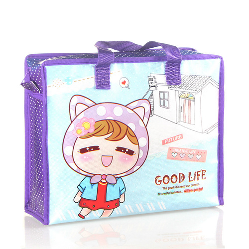 Factory direct sale of colorful laminated gift bags, cartoon non-woven portable storage bags, Amazon cross-border shopping bags
