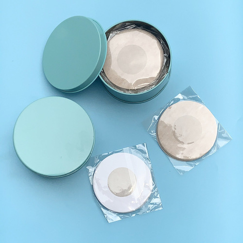 Disposable non-proof paper card packaging chest patch, anti-bulge non-woven breathable breast patch, men's and women's invisible chest patch