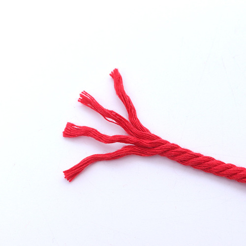 1-6mm color white cotton rope diy cotton bundling braided cotton rope tapestry tag bag zongzi thread string