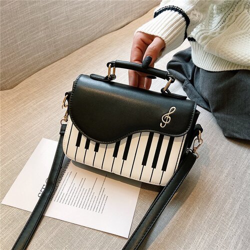 bags women 2020 piano women's bag fashionable Korean style single shoulder crossbody piano key small square bag foreign trade women's bag