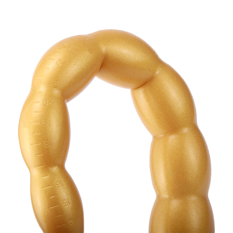 Silicone Extended Beaded Anal Plug