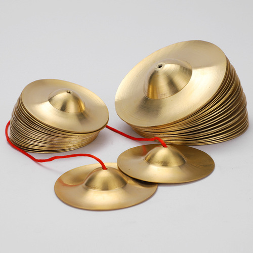 Manufacturer wholesale pure sounding copper, large, medium and small Beijing cymbals, gold cymbals, water cymbals, hafniums, small copper rubs, adult waist drums, hairpins, cymbals