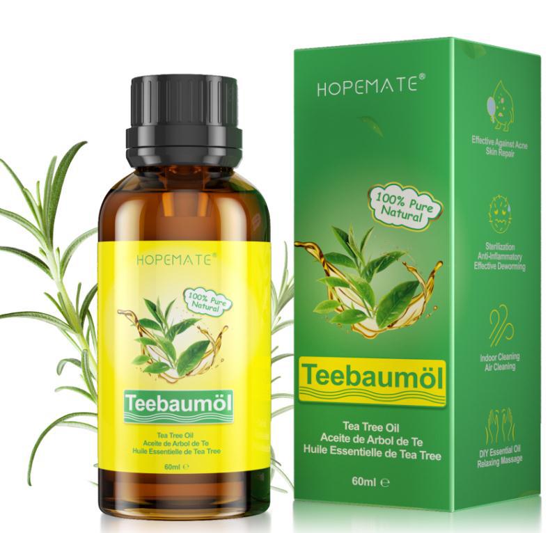 跨境電商茶樹精油單方精油祛痘印護膚植物護理批發代加工亞馬遜