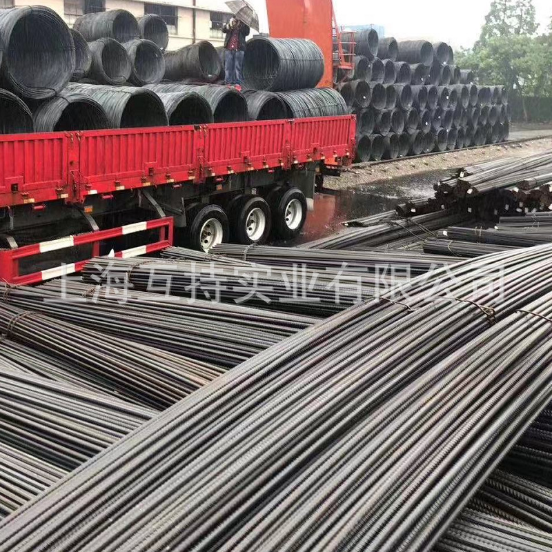 沙钢三级螺纹钢钢筋盘螺HRB400E建筑14号钢筋钢材建筑500E高强钢