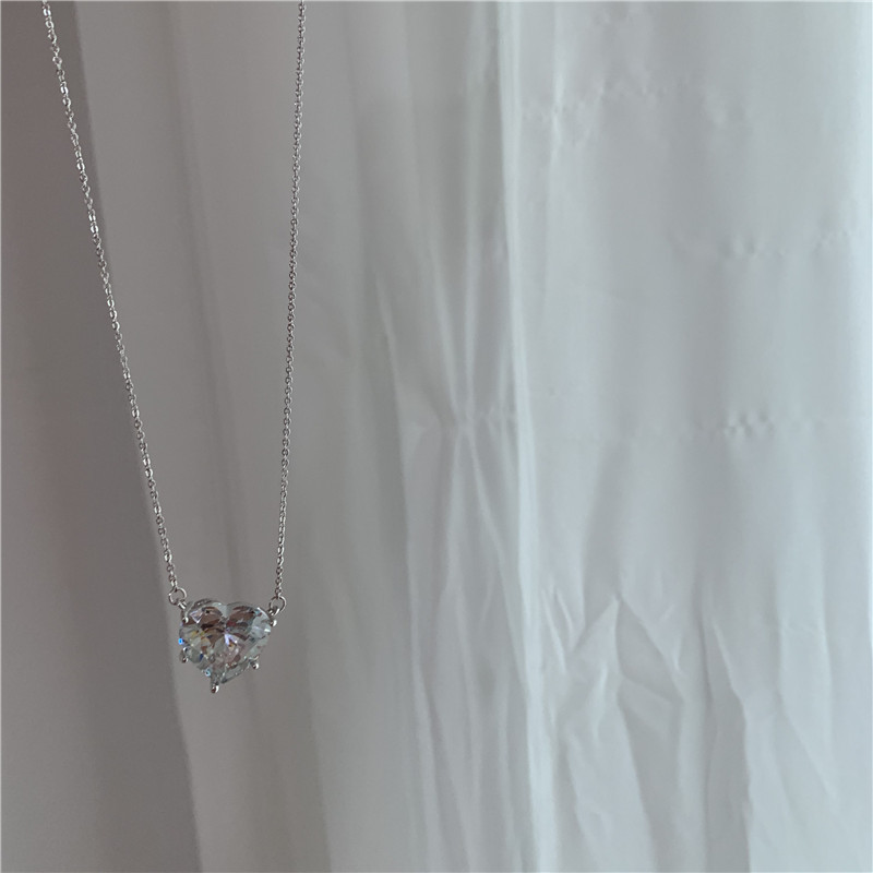 Corea Versátil Collar De Amor De Diamantes Grandes Cadena De Clavícula Collar De Cintura Pequeña Al Por Mayor Nihaojewelry display picture 4