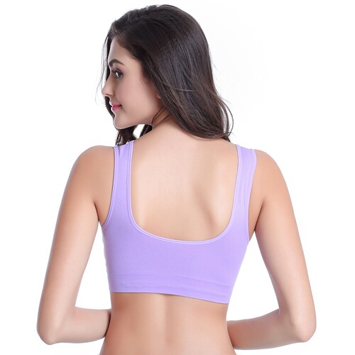 Large size zero-restraint bra without wires, seamless adjustable bra, one-piece sports yoga bra, thin bra