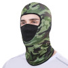 Silk summer helmet for cycling, breathable windproof camouflage mask, sun protection