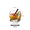 Claded Creative Leading Glass Pudding Cup Hotel Small Dessert Cup Home Shaw Wan Bowl Yogurt Ice Cup