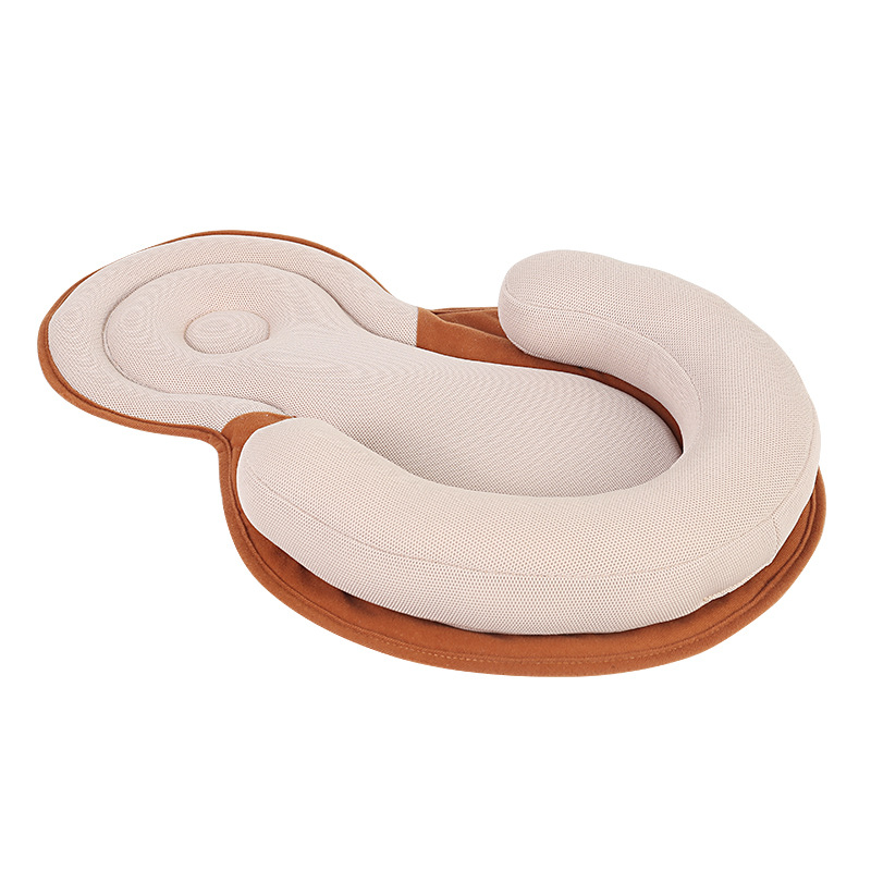 跨境嬰兒矯正防偏頭嬰兒枕頭側(cè)睡枕防溢奶定位枕定型枕透氣記憶棉