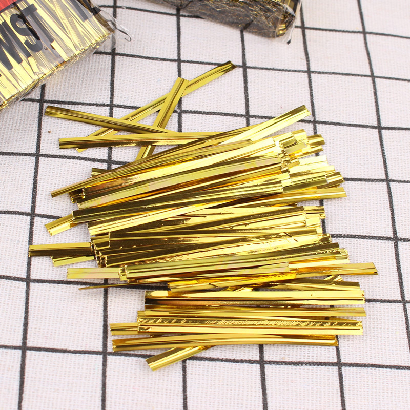 Fashion Golden Binding Cable Wedding Candy Tea Bag Packaging Tie Wire Stationery Wholesale display picture 8