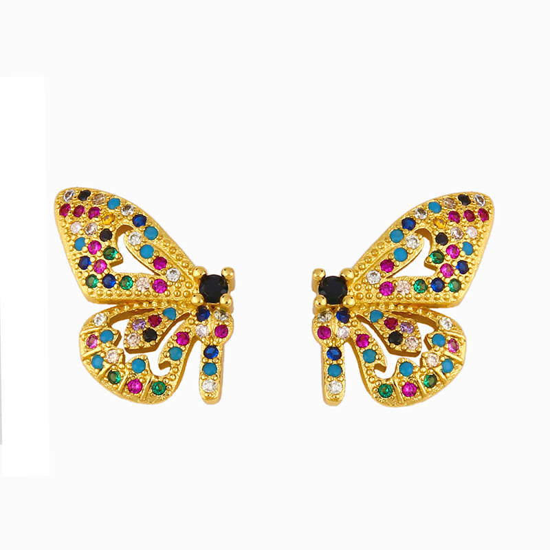 Korean Earring Butterfly Wild Crescent Earrings Wholesale display picture 5