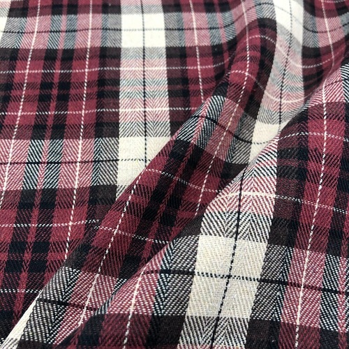 Factory stock 21 pieces of polyester-cotton twill corduroy check fabric, color-woven flannel shirt dress skirt material