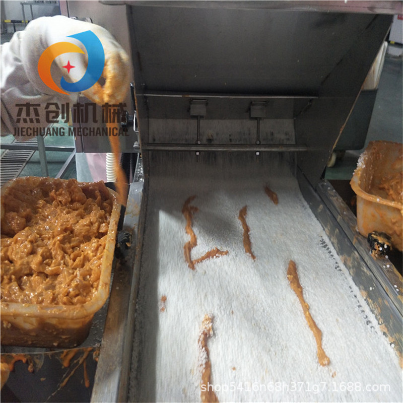 新品供应鸡柳条上糠机 雪花鸡柳上糠设备 腌制无骨鸡柳上糠机