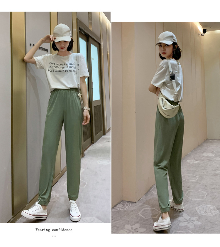 Pantalon léger femme en coton - Ref 3430172 Image 35