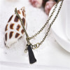 Fashionable necklace, accessory, metal broom, European style, new collection, Harry Potter