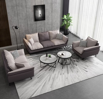 意式极简沙发北欧小户型客厅现代简约组合混搭布艺免洗科技布沙发|ru