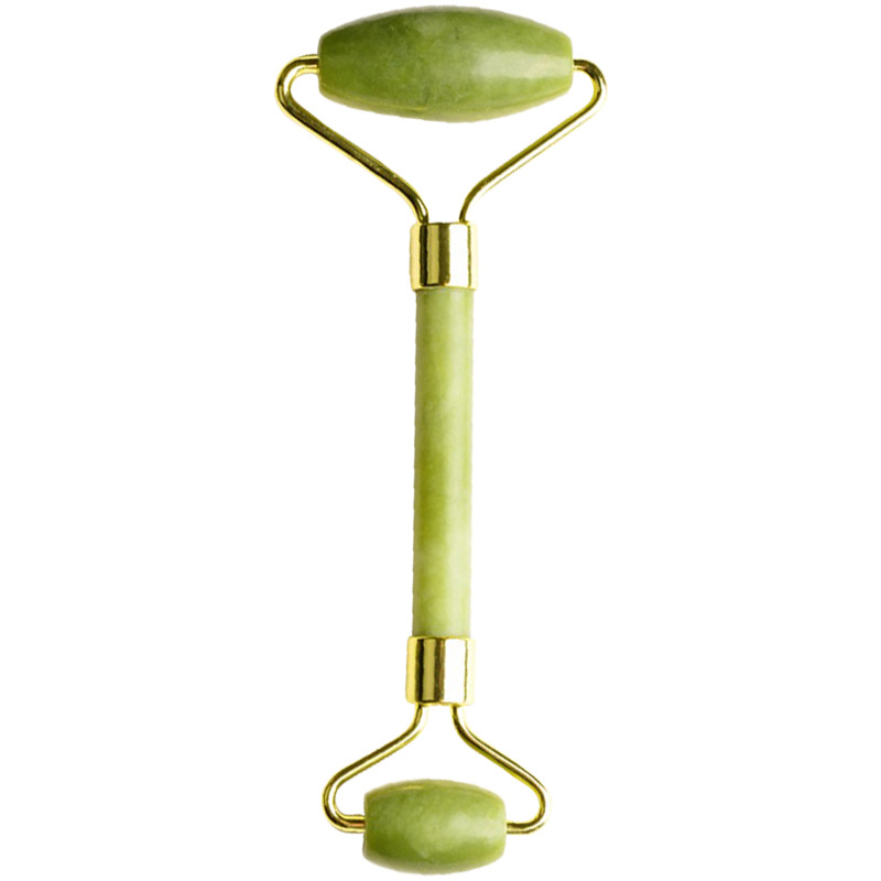Nuevo masaje Xiuyu Jade rodillo suave soporte de metal rodillo facial belleza contenedor masajeador portátil