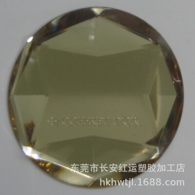 Dongguan Chang'an Sha supply transparent Crystal brand Hot silver machining transparent crystal Positive and negative plastic cement Gilding