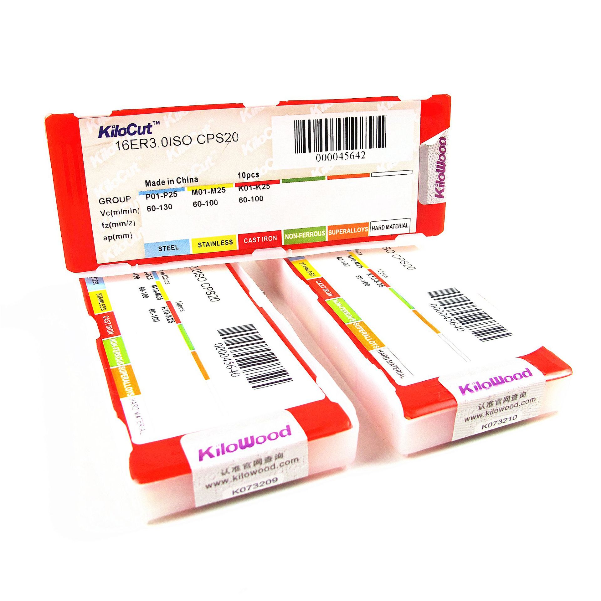 成都千木螺纹刀片/KilowCut螺纹刀片：16ER3.0ISO CPS20