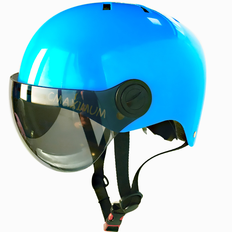 오토바이 배터리 자동차 전기 자동차 헬멧 프리 사이즈 남성과 여성을 타고 소스의 크기를 조정할 수 있습니다