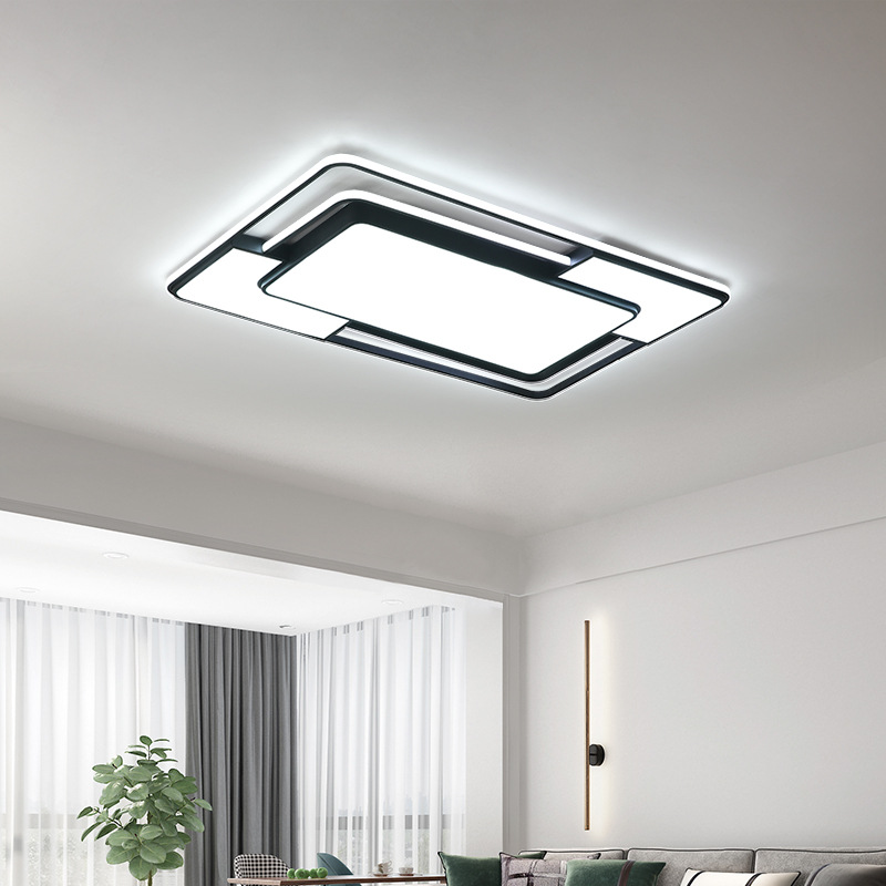 客厅灯长方形现代简约灯具套餐家用大气房间卧室灯led吸顶灯|ms