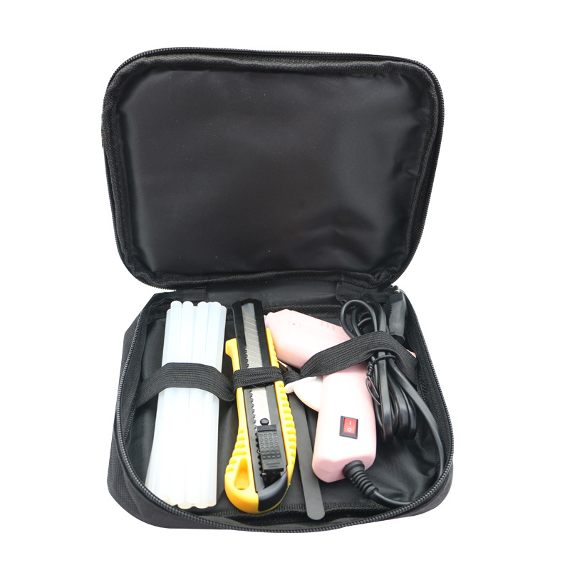 厂家直销新款迷你小型热熔胶枪组合套装 带16根胶棒